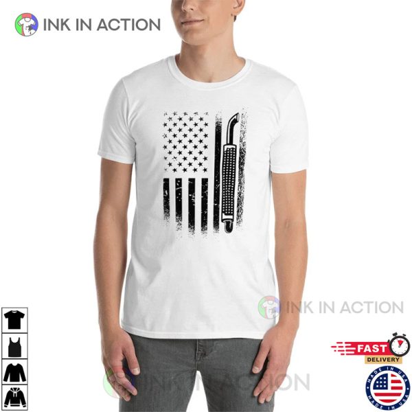 American Truck Driver, USA Flag Trucker Shirt