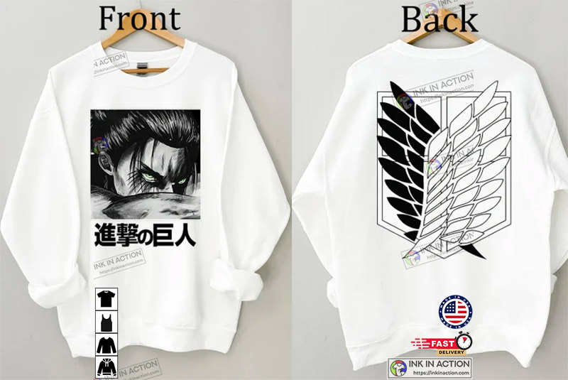 Attack on Titan Shirt, Anime Fan Gift - Ink In Action