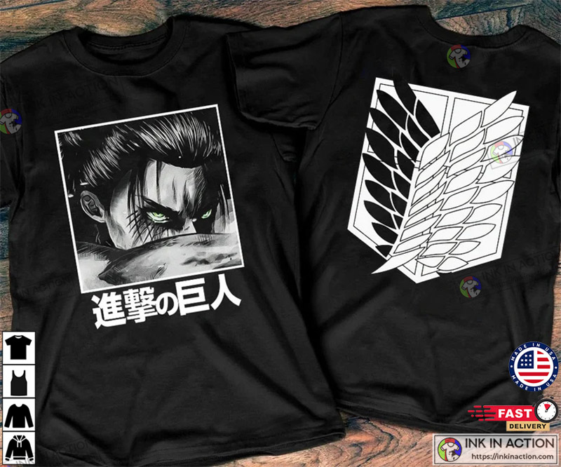 Attack on Titan Shirt, Anime Fan Gift - Ink In Action