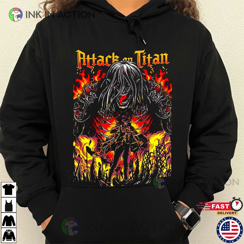 Attack on discount titan merch hoodie