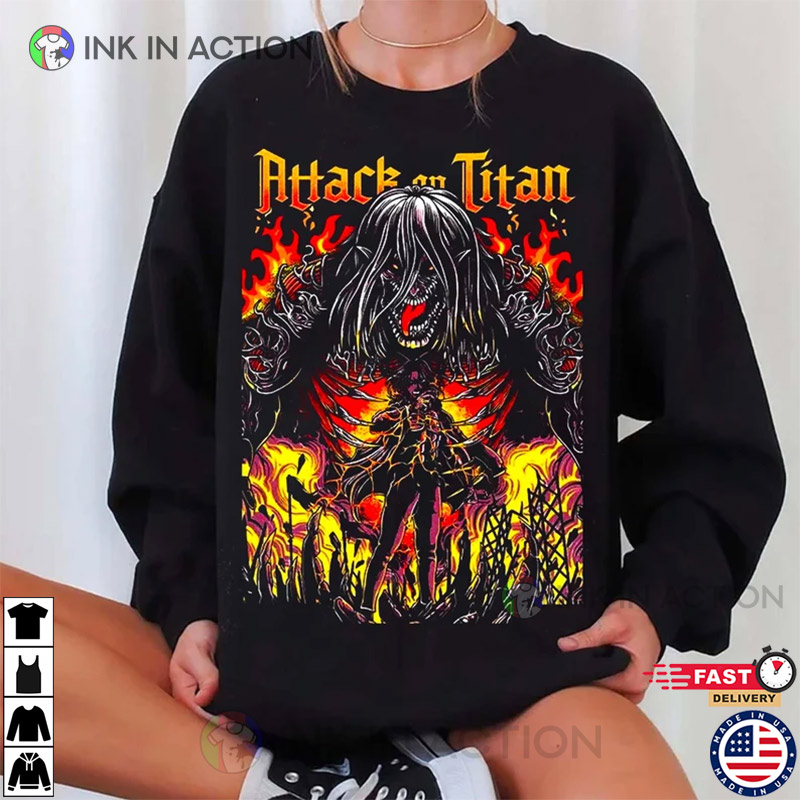 Attack on Titan Shirt, Anime Fan Gift - Ink In Action