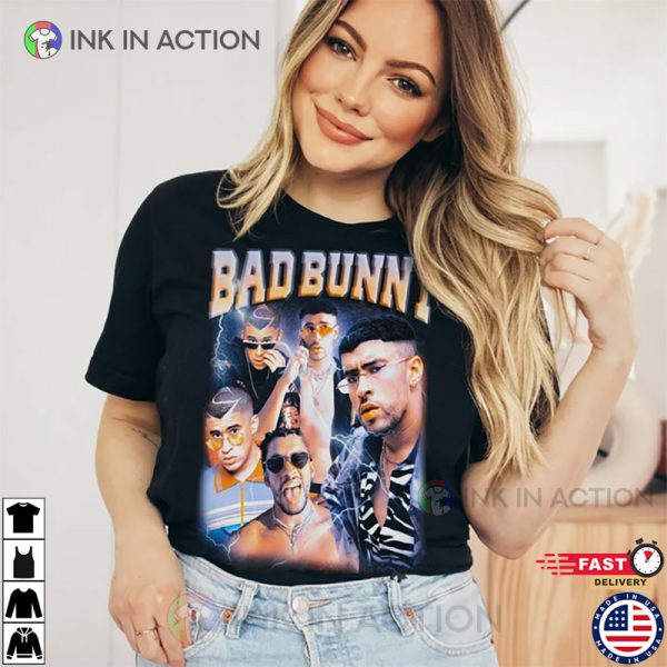 Bad Bunny Vintage Merch, Bad Bunny T-Shirt