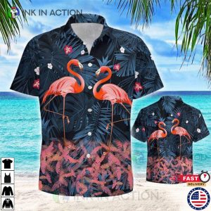 Beautiful Flamingo Tropical Aloha Hawaiian Shirt 1