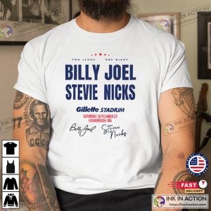 Billy Joel Stevie Nicks Tour 2023 T Shirt 1 Ink In Action
