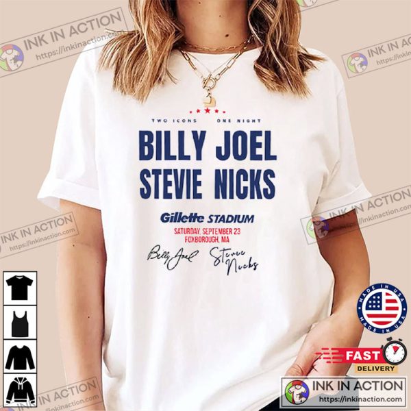 Billy Joel Stevie Nicks Tour 2023 T-Shirt