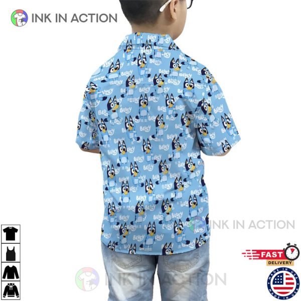 Bluey Hawaiian Shirt, Bluey Family Shirt, Bluey Birthday Shirt