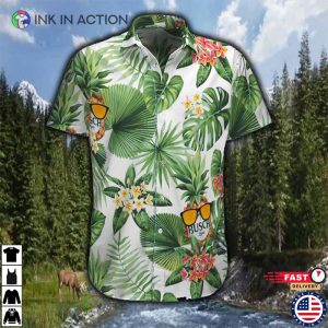 Busch Light Pineapple Flower Summer Hawaiian Shirt 2