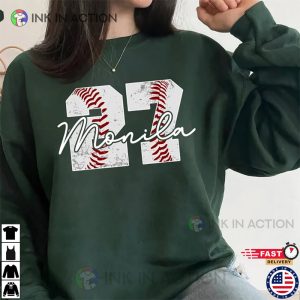 Custom Baseball Number Shirt, Baseball Mom Shirt, Baseball Lover Shirt