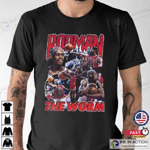 Dennis Rodman NBA Chicago Basketball 90s T Shirt 1