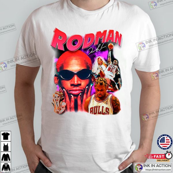 Dennis Rodman Vintage Printing T-Shirt
