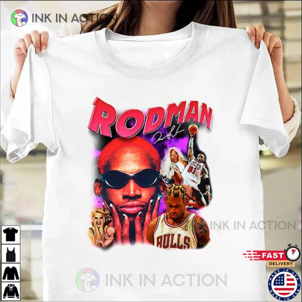 Dennis Rodman Vintage Printing T-Shirt