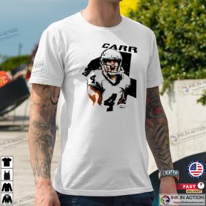 Derek Carr Las Vegas Raiders screaming T shirt 1