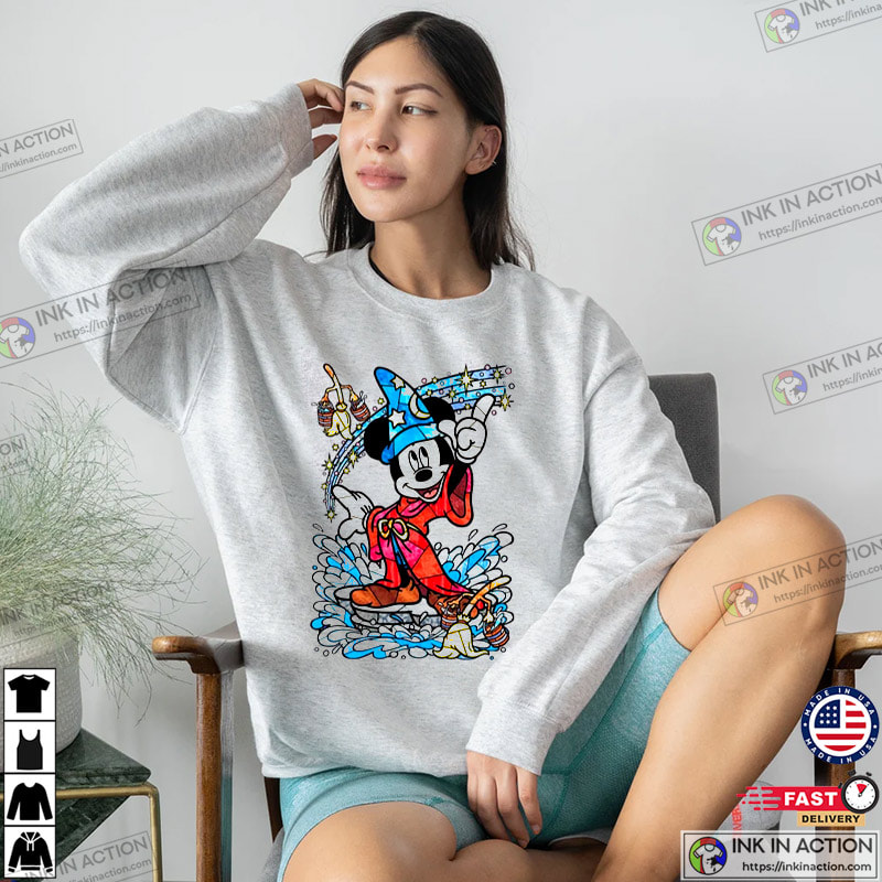 Disney Fantasia Sorcerer Mickey Mouse Magic Wizard Retro Shirt - Print your  thoughts. Tell your stories.