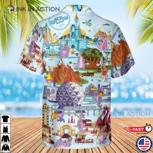 Disney Figment Funny Hawaiian Set Epcot Figment Hawaiian Shirt 1