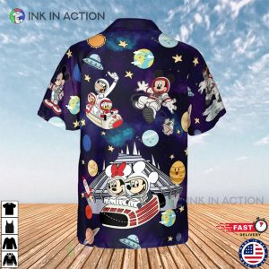 Disney Mickey and Friends Space Mountain Vintage Hawaiian Shirt 2