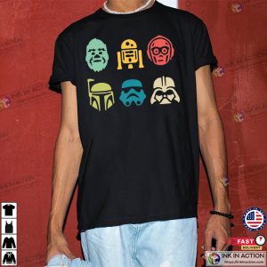 Disney Star Wars Character Retro Shirt 1 Ink In Action