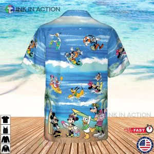 Disney Summer Mickey And Minnie Mouse Hawaiian Shirt 1