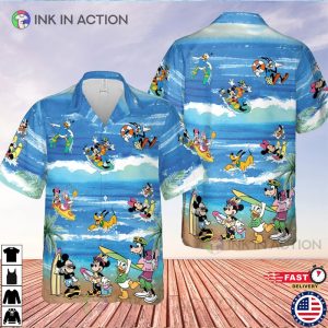 Disney Summer Mickey And Minnie Mouse Hawaiian Shirt 3