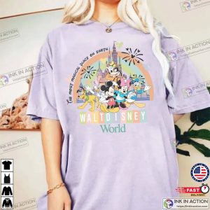 Disney World Mickey And Friends Vintage Comfort Coulor Shirt 2 Ink In Action