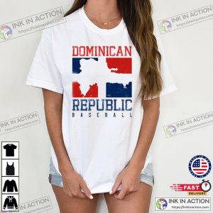 Dominican Republic Baseball 2023 T shirt 2 Ink In Action