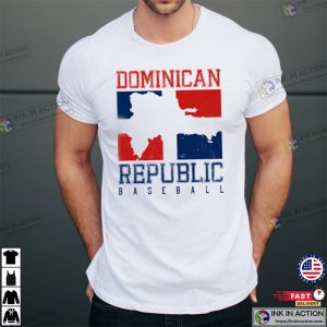 Dominican Republic Baseball 2023 T shirt 3 Ink In Action