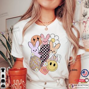 Easter Bunny Smiley Face T shirt 3 Ink In Action