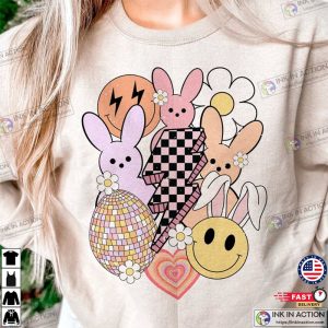 Easter Bunny Smiley Face T shirt 4 Ink In Action