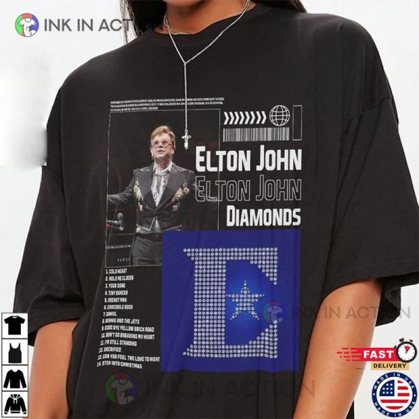 Elton John Diamonds New Album Singer Music 2023 T-Shirt