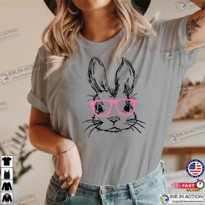 Floral Rabbit Spring T shirt Easter Bunny Shirt 2 Ink In Action