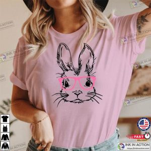 Floral Rabbit Spring T shirt Easter Bunny Shirt 4 Ink In Action