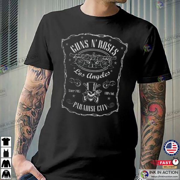 Guns N’ Roses T-shirt, Paradise City Label