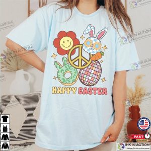 Happy Easter Bunny Comfort Colors T shirt 2 Ink In Action