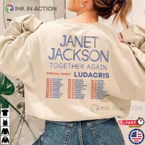 Janet Jackson Together Again Tour 2023, Janet Jackson Music Concert shirt