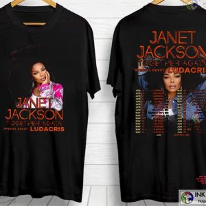 Janet Jackson Together Again Tour 2023 T Shirt 2 Ink In Action