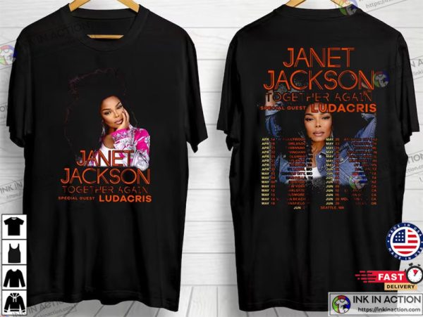 Janet Jackson Together Again Tour 2023 T-Shirt