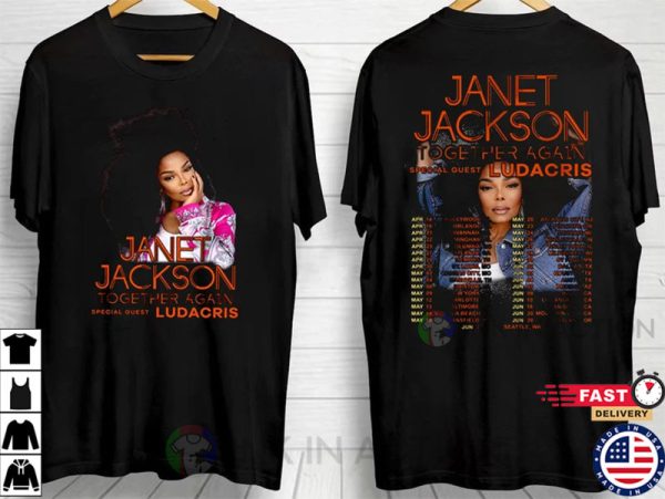 Janet Jackson Together Again Tour 2023 Unisex T-Shirt