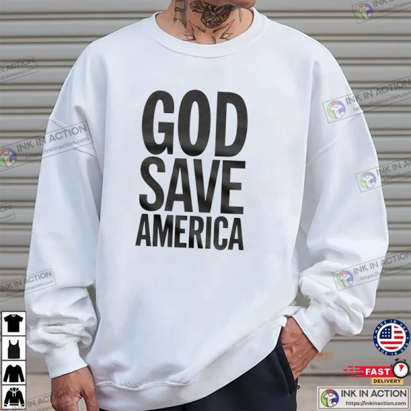 Kanye West God Save America Basic Tee