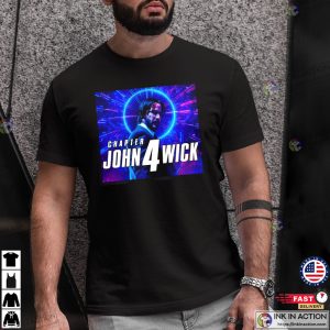 Keanu Reeves John Wick Chapter 4 Action Design T Shirt 2