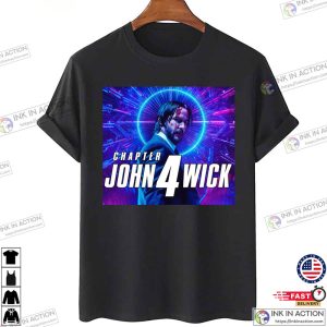 Keanu Reeves John Wick Chapter 4 Action Design T-Shirt