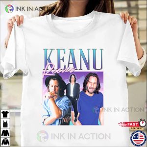 Keanu Reeves Star Movie T Shirt 4 Ink In Action