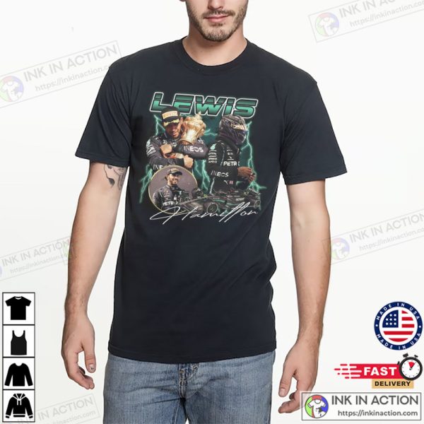 Lewis Hamilton Formula 1 Mercedes Racing T-shirt