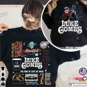 Luke Combs 2023 World Tour 2 Side T Shirt 2