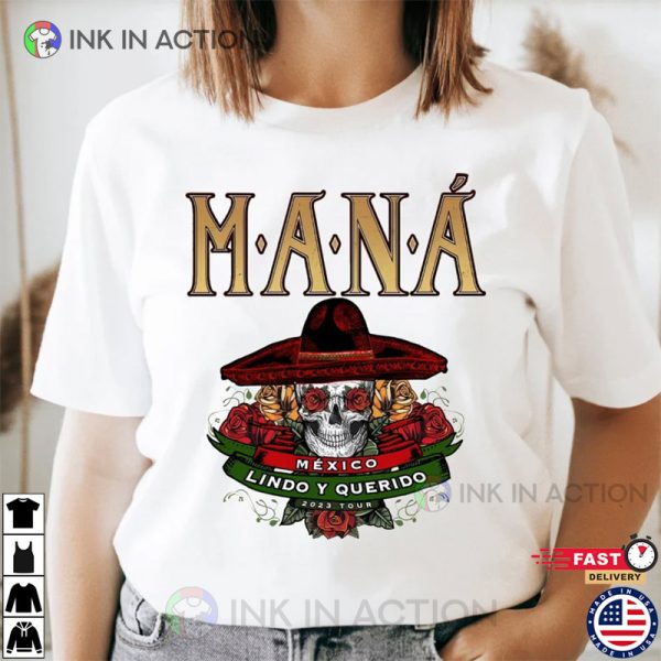 Mana Music Tour 2023 Shirt, Mana Band T-shirt, Mana Concert Shirt