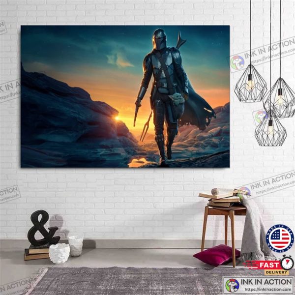 Mandalorian Poster Star Wars Print Art Poster