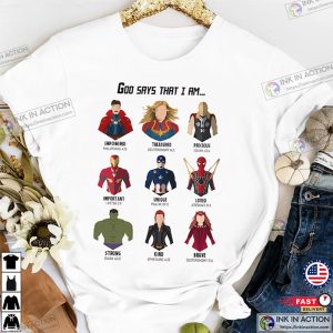 Marvel God Says That I Am Shirt MCU Fan Gift 2