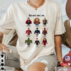 Marvel God Says That I Am Shirt MCU Fan Gift 4