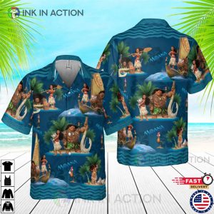 Moana And Maui Disney Hawaiian Shirt Disneyland Trip Hawaiian Shirt 3
