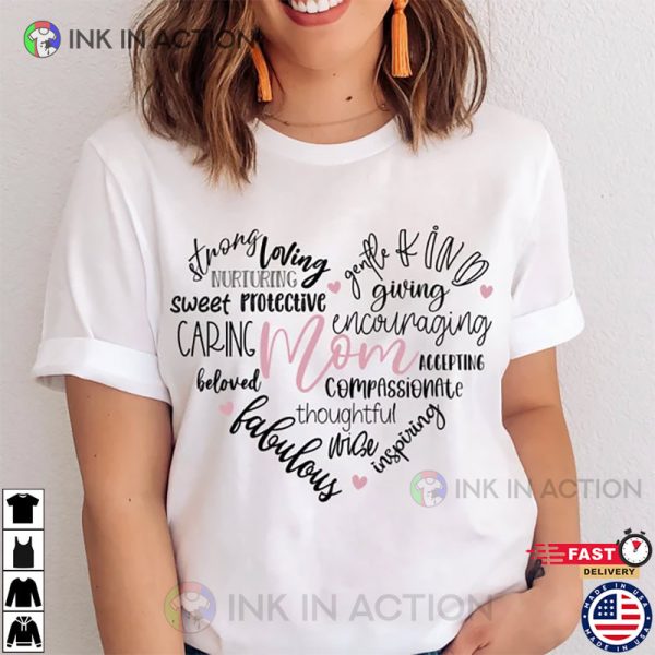 Mom Heart, Mothers Day  T-shirt