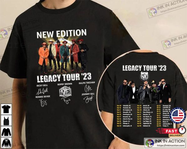 New Edition Band Retro Shirt, Legacy Tour 2023 Shirt