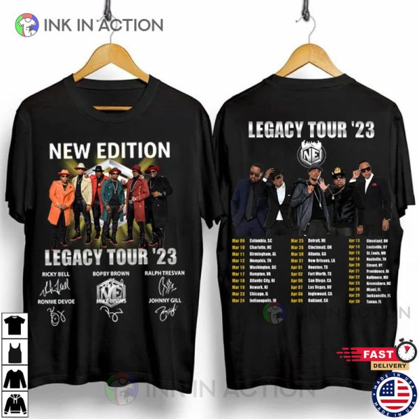 New Edition Band Retro Shirt, Legacy Tour 2023 Shirt